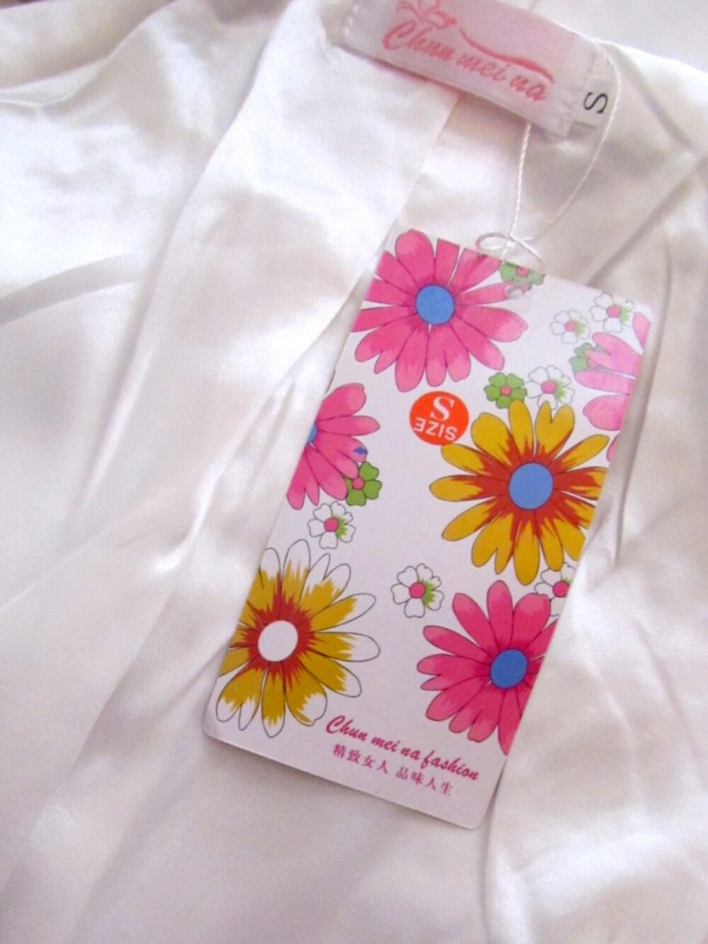 WHITE BLAZER, S, DRESSY LINED JACKET, BEAUTIFUL DESIGN by CHUN MEI NA, NWT - Picture 6 of 7